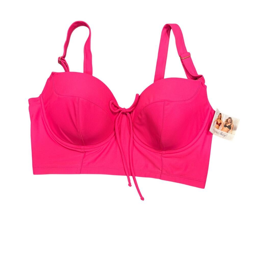 Chic Smart & Sexy Hot Pink Bikini Corset Top - New 36D!